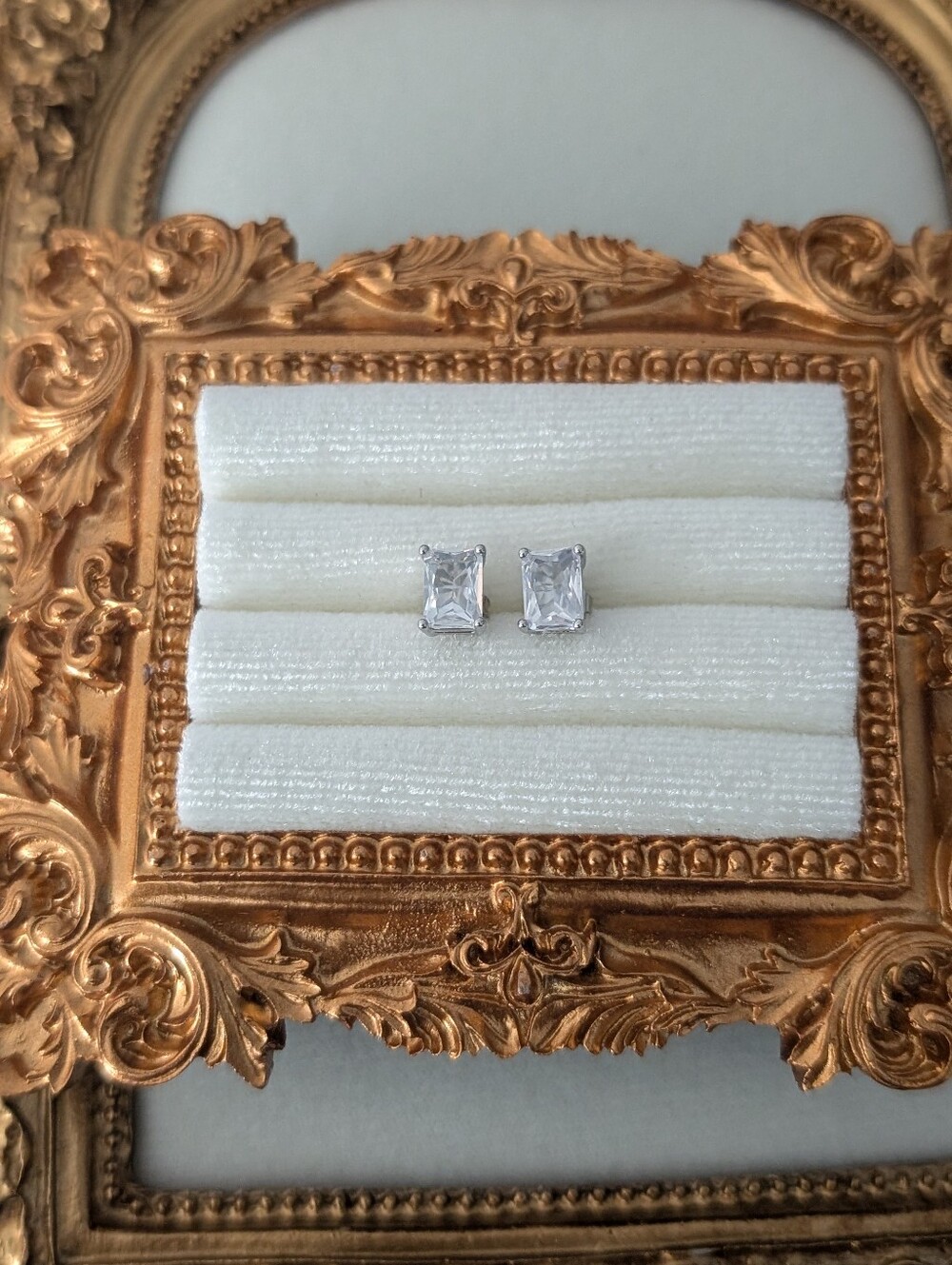💎 Discount 💎 4 Carat Stud Earrings Moissanite - Diamond Stud Style - Picture 2 of 11